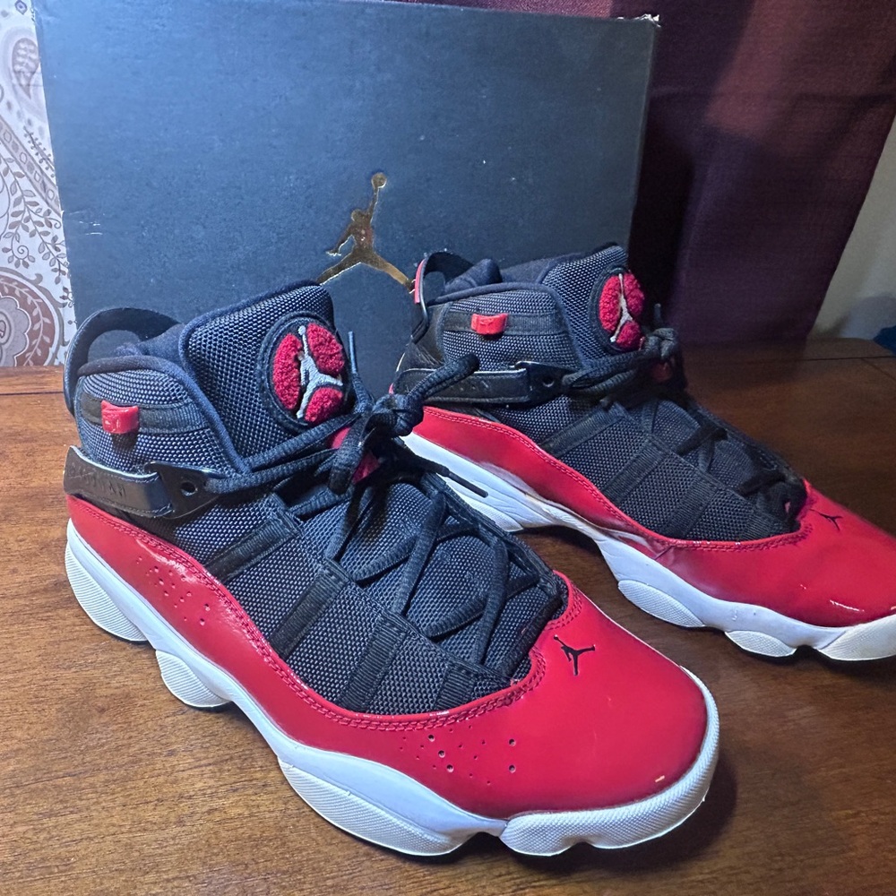 Nike Red and Black Athletic Shoes